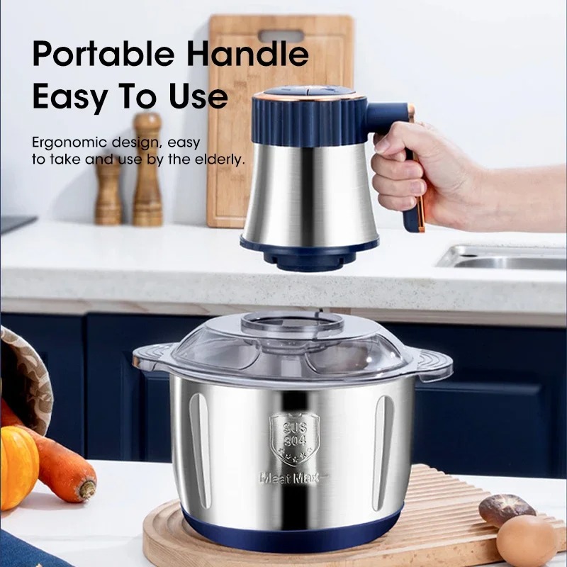 Food Processor Large - Elektryczna maszynka do mielenia mięsa 5L,
