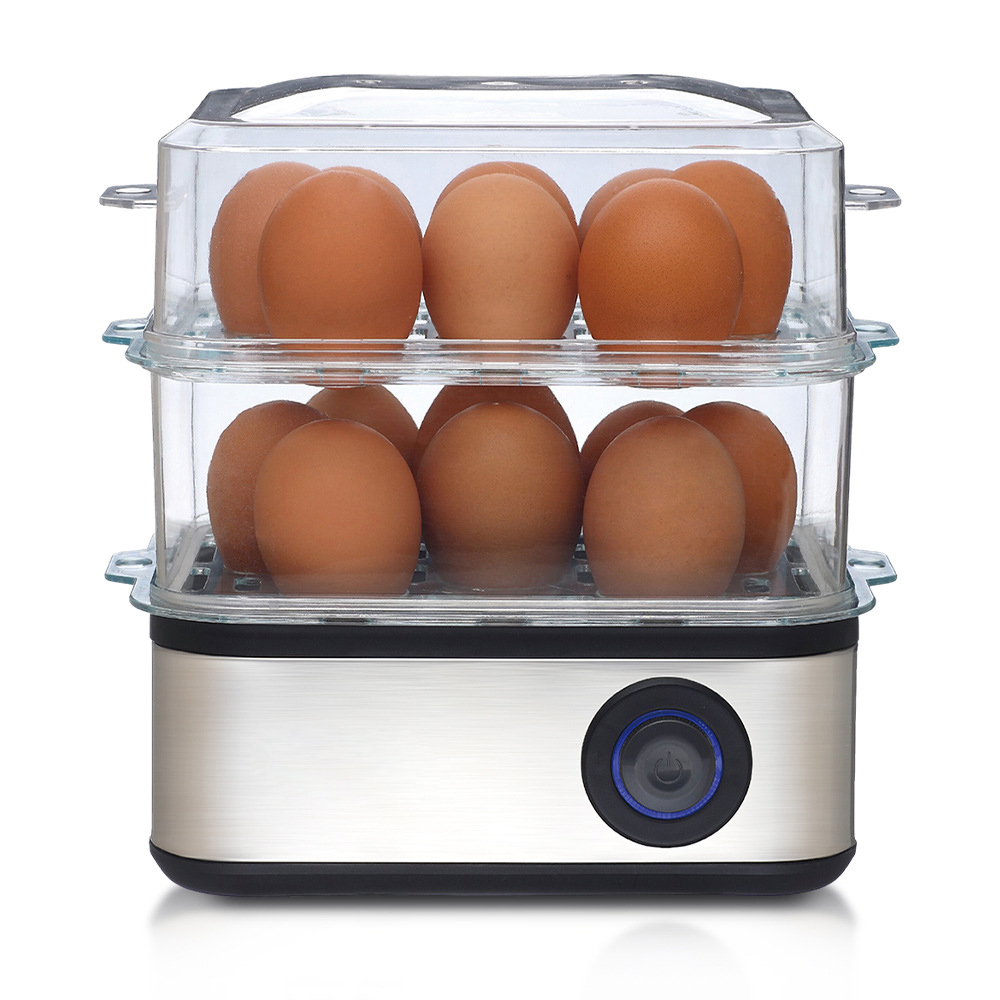 Egg Cooker Rapid - Automatyczny dwuwarstwowy szybki parowar do jajek,