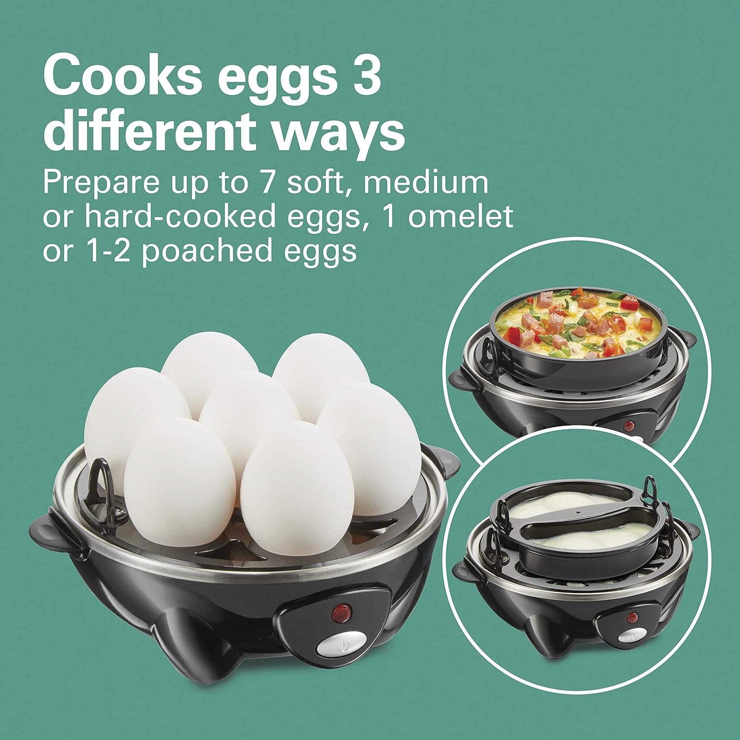 Egg Cooker Rapid - Kompaktowy elektryczny parowar do jajek z