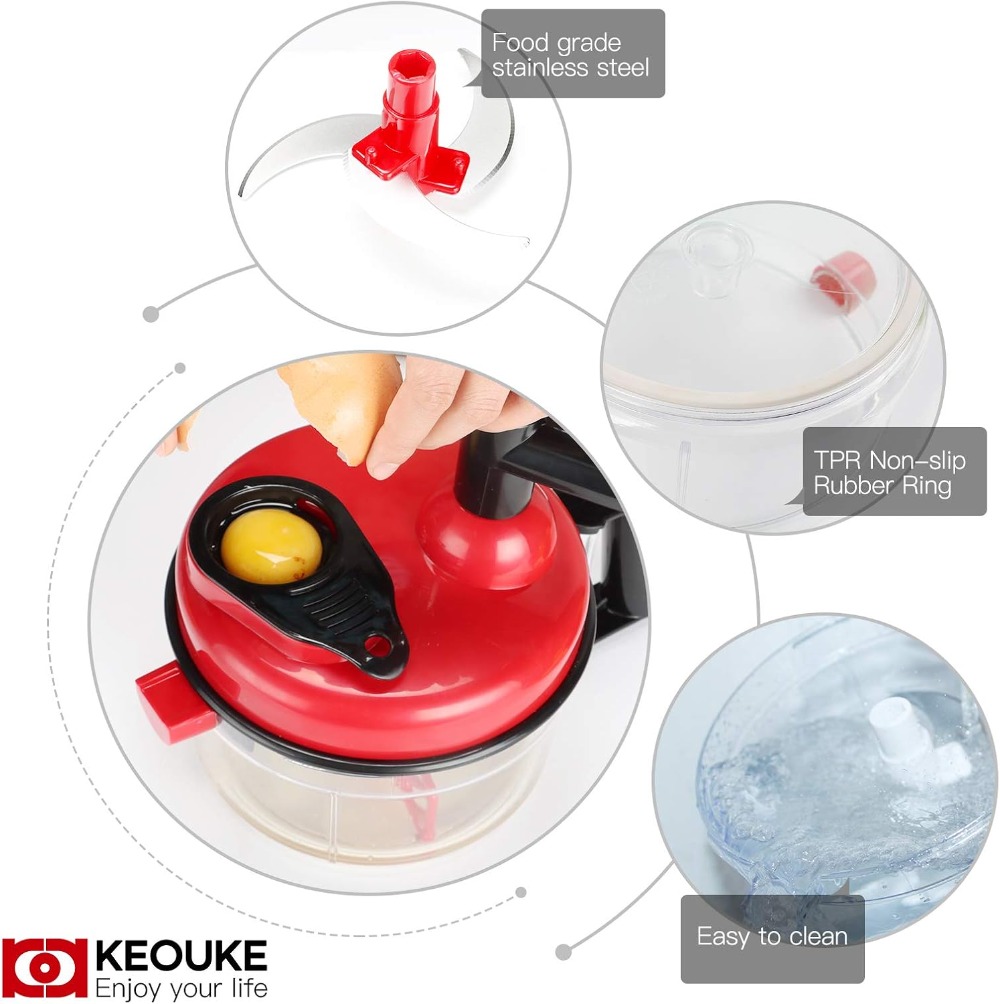 Ręczny siekacz do żywności - M – Food Processor Large recenzja i cena