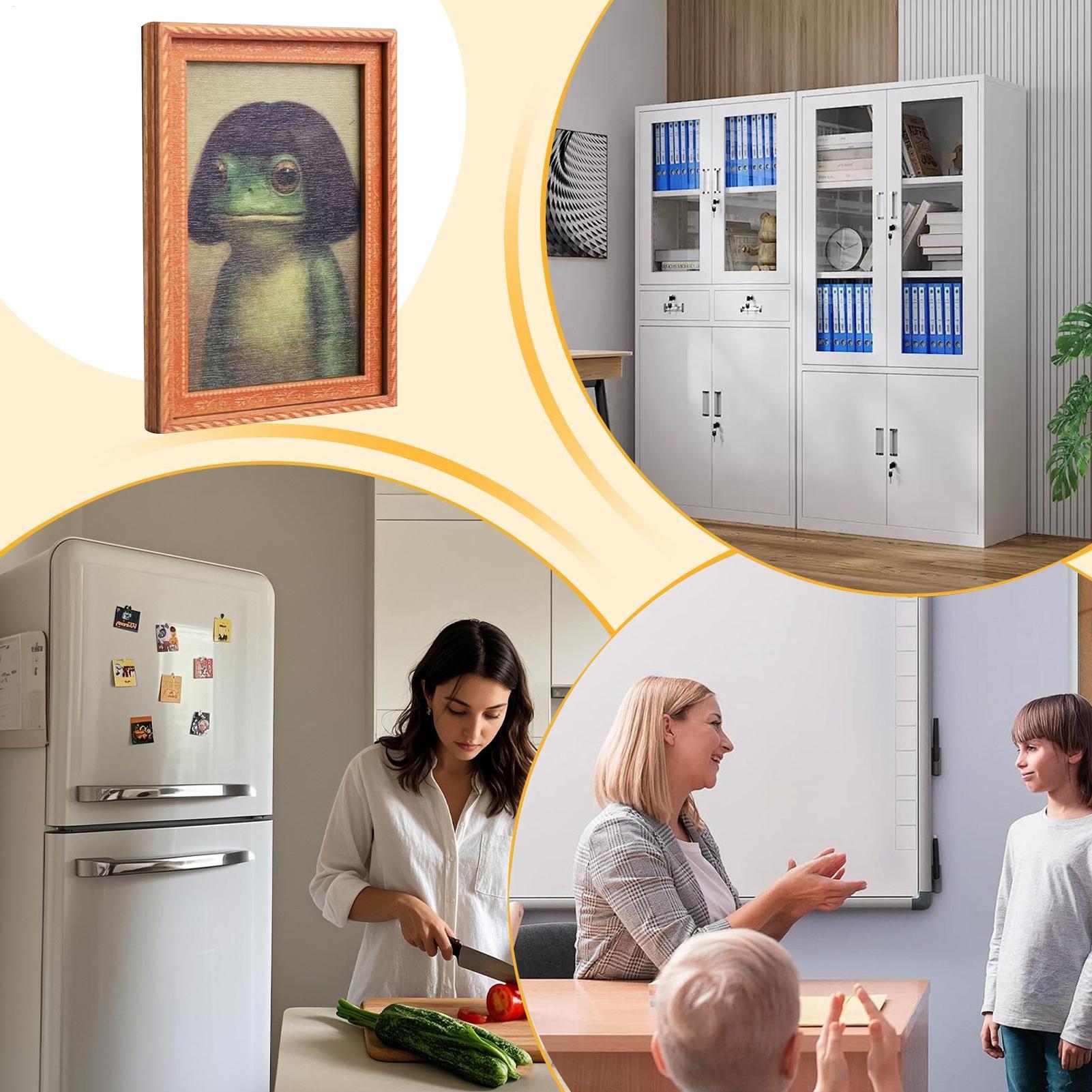 Magnesy Żaby Drewniane Ozdoby  – Kitchen Appliances Photos recenzja i cena